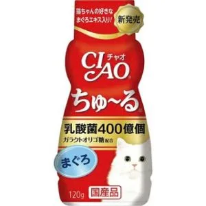 《日本CIAO》乳酸菌 啾嚕肉泥胖胖瓶 鮪魚/雞肉口味 120g