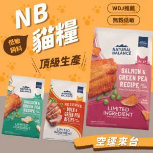 ?美國Natural Balance 低敏無穀全貓配方 貓乾糧系列